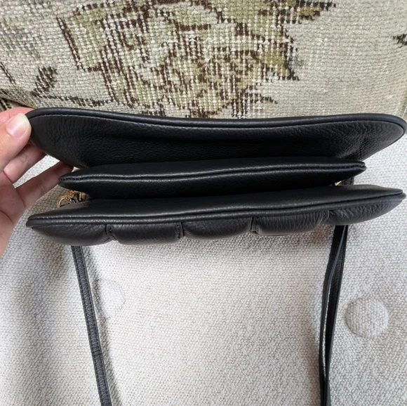 Saben Black Padded Woven Crossbody Bag Tilly's Big Sis - Picture 8 of 8